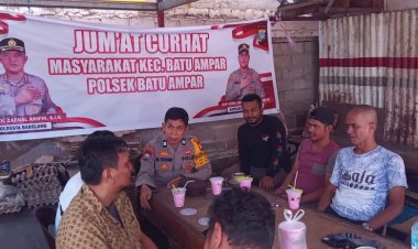 Polsek Batu Ampar Gelar Jumat Curhat Bersama Warga Komplek Nagoya Garden, Ajak Jaga Kamtibmas Bersama