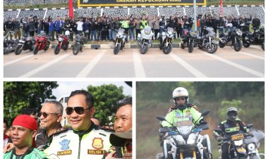 Touring Moge Polda Kepri Sukses Warnai Hari Bhayangkara ke-79 dengan Kegiatan Sosial