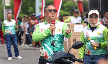MERIAH! POLDA KEPRI GELAR FUN BIKE DI KARIMUN BERSAMA MASYARAKAT DALAM RANGKA HARI BHAYANGKARA KE-79