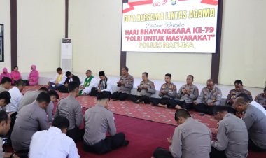 Polres Natuna Gelar Doa Lintas Agama Sambut Hari Bhayangkara ke-79: Wujud Toleransi dan Ukhuwah Kebangsaan