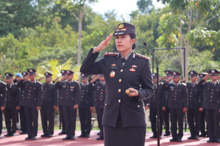 Kapolres Bintan Pimpin Upacara dalam memperingati Hari Lahir Pancasila