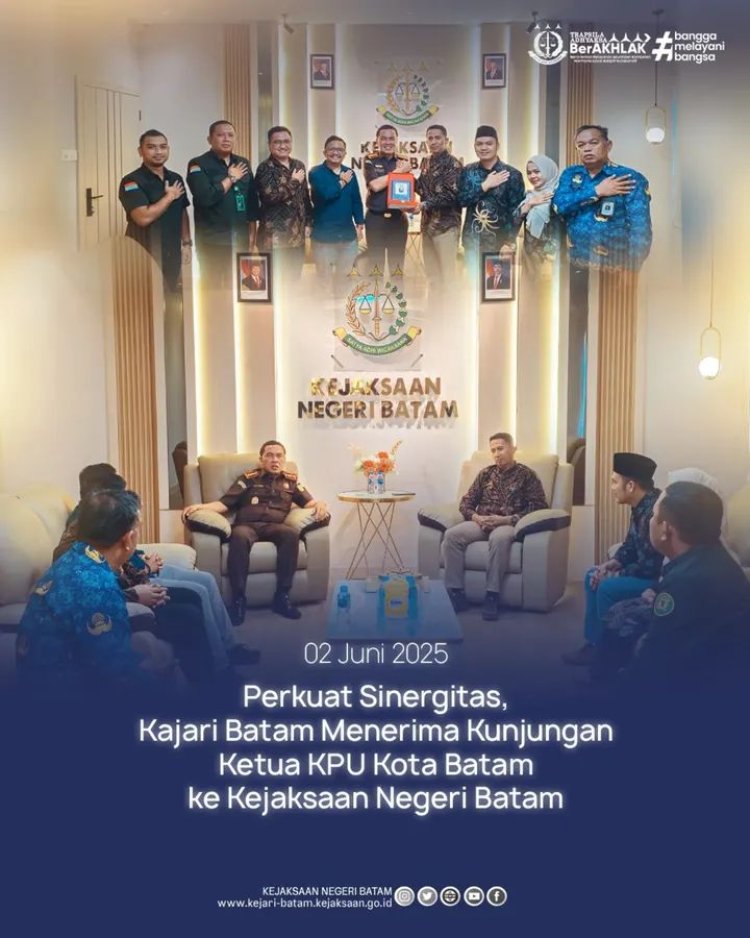 Perkuat Sinergitas, Kajari Batam Terima Kunjungan Ketua KPU Kota Batam