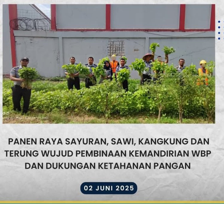 Panen Raya di Balik Jeruji: Lapas Batam Buktikan Warga Binaan Bisa Mandiri dan Produktif
