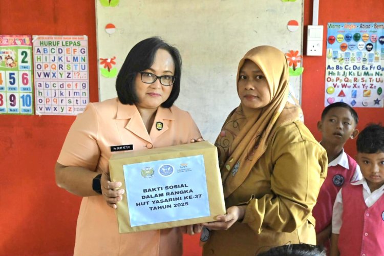 Yasarini Lanud RSA Natuna Tebar Buku, Tanamkan Cinta Literasi Sejak Dini di Ujung Utara Indonesia