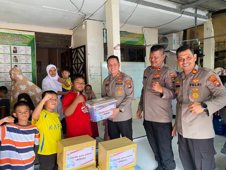 Polsek Batu Ampar Gelar Bakti Sosial Menyambut Hari Raya Idul Adha 1446 H Di Dua Panti Asuhan