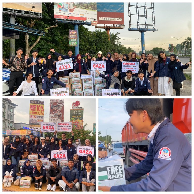 BEM Polibatam dan LAZ Batam Gelar Aksi Peduli Palestina, Galang Dana di Simpang Ramai Kota