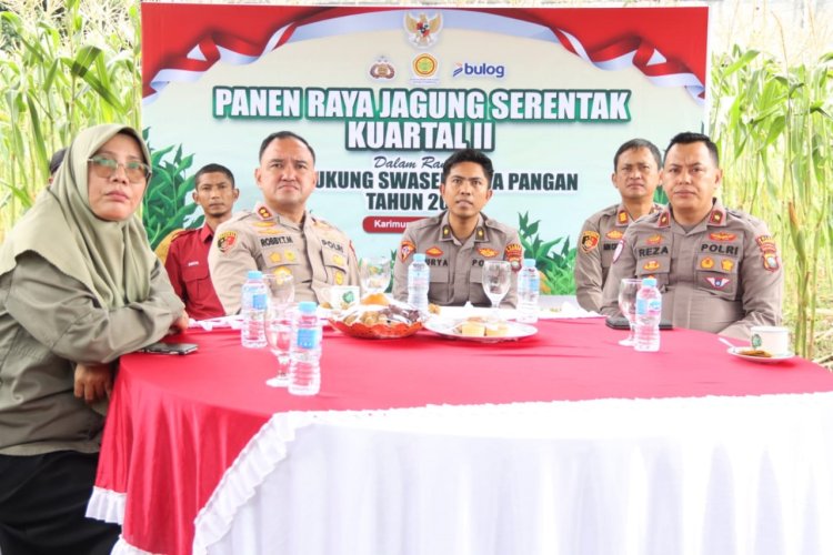Polres Karimun Gelar Panen Raya Jagung Serentak, Dukung Swasembada Pangan Nasional