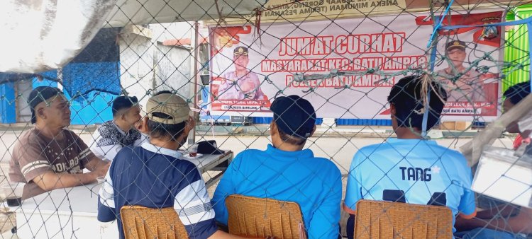 Kegiatan Rutin Jumat Curhat, Polsek Batu Ampar Dengan warga tanjung Sengkuang