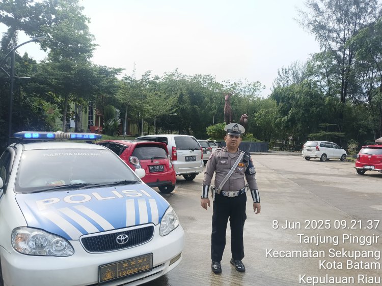 Sat Lantas Polresta Barelang Antisipasi Kemacetan Lalu Lintas Di Tempat Obyek Wisata Libur Panjang Idul Adha 1446 H