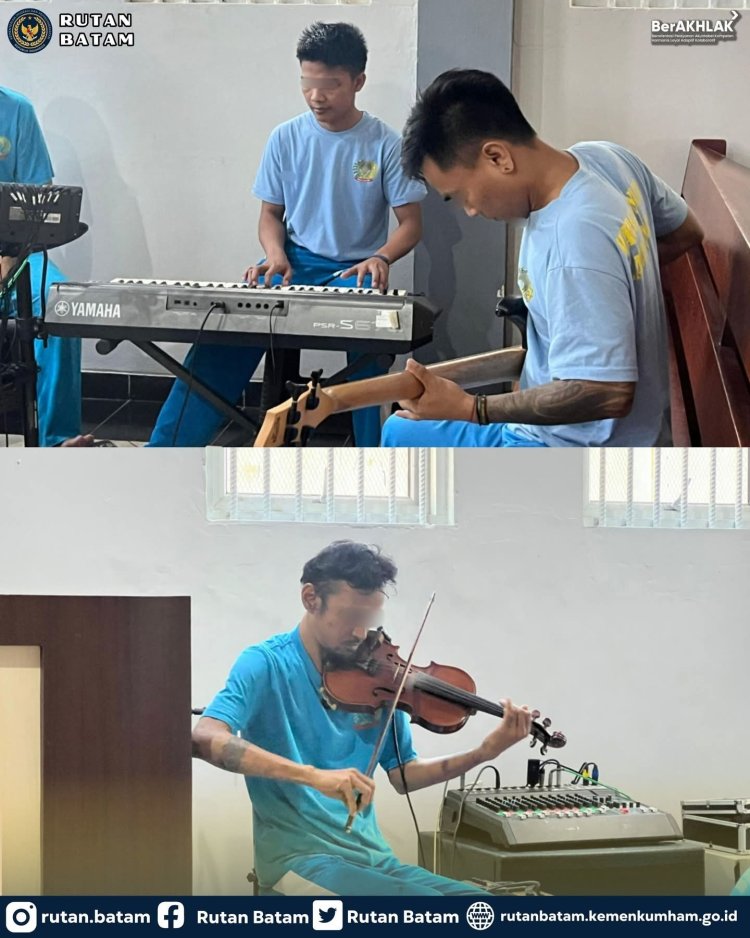 Nada-Nada Harapan di Balik Jeruji, Rutan Batam Kembangkan Bakat Musik Warga Binaan
