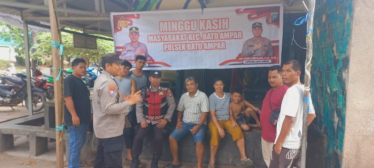Polsek Batu Ampar Gelar Kegiatan Minggu Kasih Kamtibmas Bersama Warga RT 15 Tanjung Sengkuang
