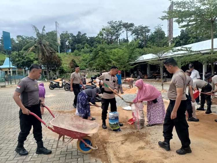 Polsek Lubuk Baja Gelar Bakti Sosial Dalam Rangka Hut Bhayangkara Ke-79 di Masjid Darul Hikmah