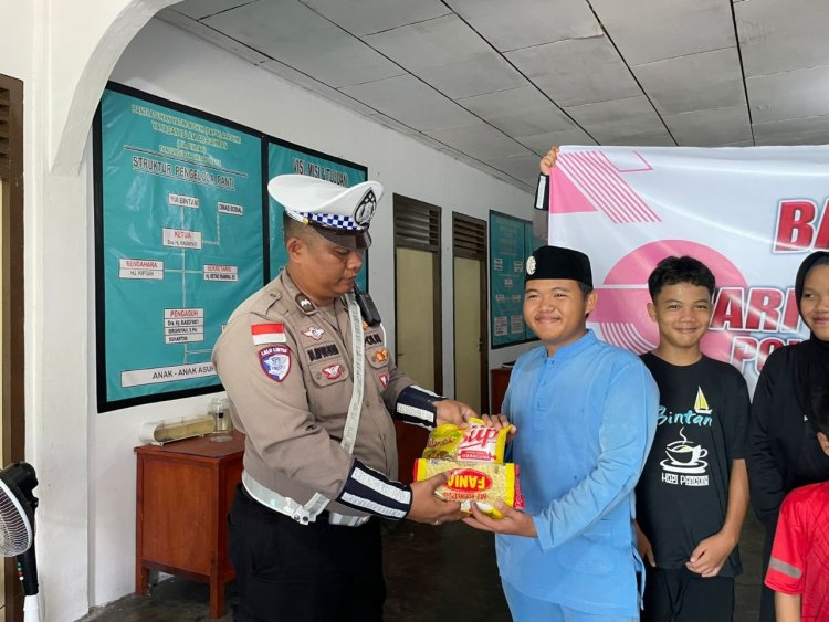 Menjelang Hari Bhayangkara Ke-79 , Polres Bintan Gelar Pembagian Bantuan Sosial Kepada Panti Asuhan Ar Rahman