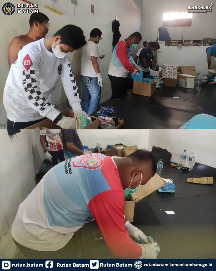 Rutan Batam Gelar Razia Gabungan Bersama APH untuk Jaga Keamanan dan Cegah Peredaran Barang Terlarang