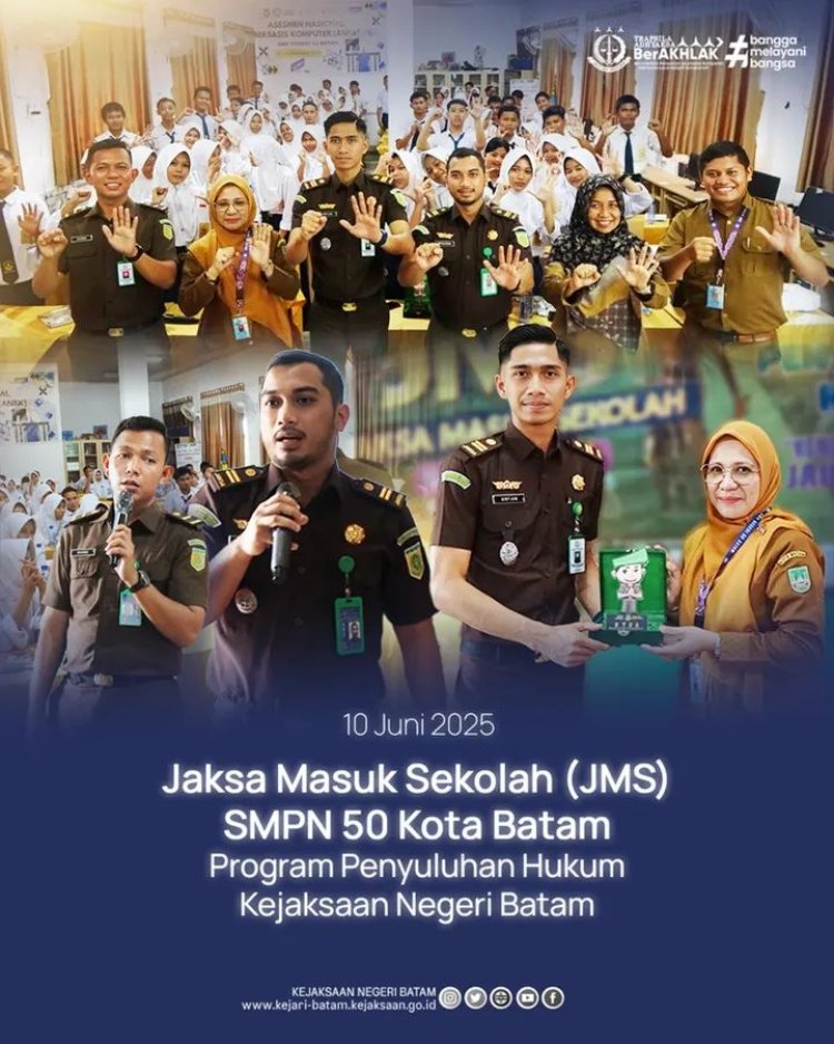 Kejaksaan Negeri Batam Gelar Program Jaksa Masuk Sekolah di SMPN 50 Batam
