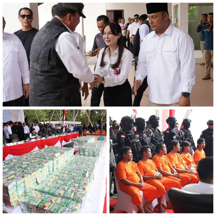 Musnahkan 2 Ton Sabu, Amsakar–Li Claudia Nyatakan Perang Terbuka Lawan Narkoba