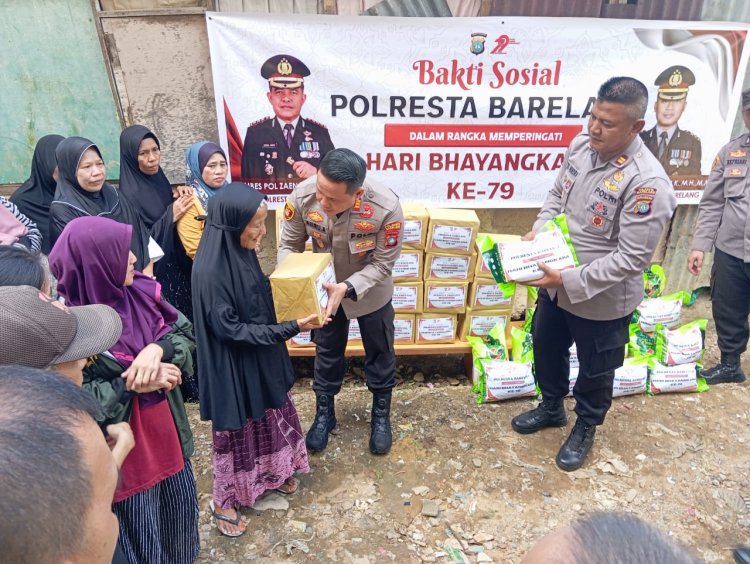 Sambut Hari Bhayangkara ke-79, Polsek Batu Ampar Hadirkan Kepedulian Lewat Baksos di Ruli Muara Takus