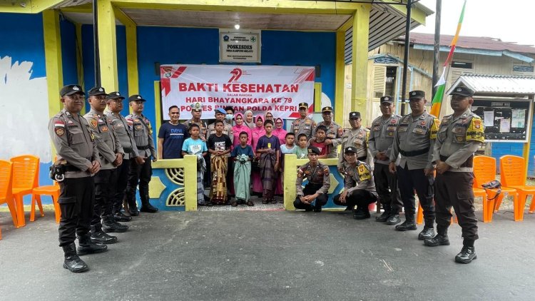 Sunat Massal Bakti Kesehatan Dalam Rangka Hari Bhayangkara 79 Polres Bintan Polda Kepri Di Wilayah Kecamatan Tambelan