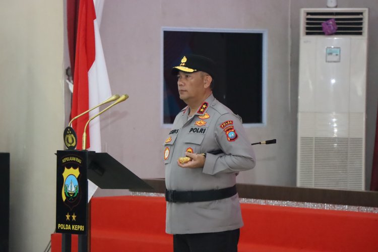 KAPOLDA KEPRI PIMPIN UPACARA PEMULIAAN NILAI LUHUR TRIBRATA SAMBUT HARI BHAYANGKARA KE-79