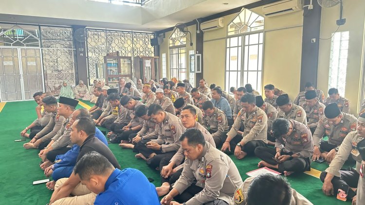 Zikir dan Doa Bersama Lintas Agama, Polresta Barelang Peringati HUT Bhayangkara ke-79