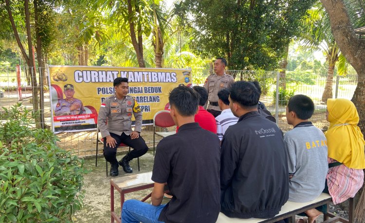 Dekatkan Diri ke Warga, Polsek Sungai Beduk Konsisten Gelar Jumat Curhat Kamtibmas