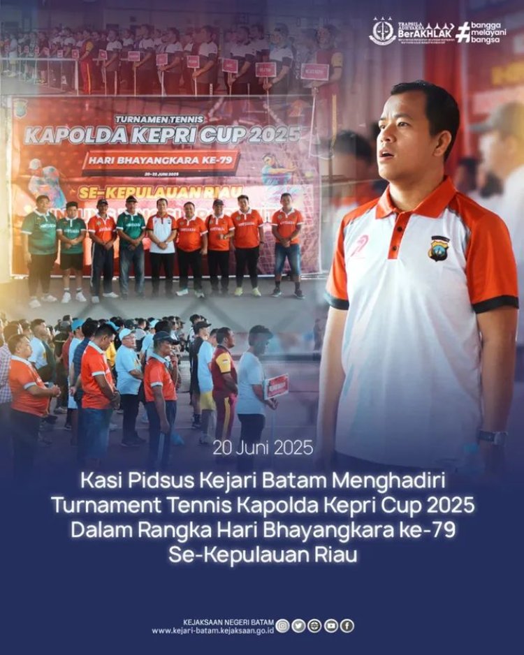 Semangat Sportivitas Warnai Turnamen Tennis Kapolda Kepri Cup 2025