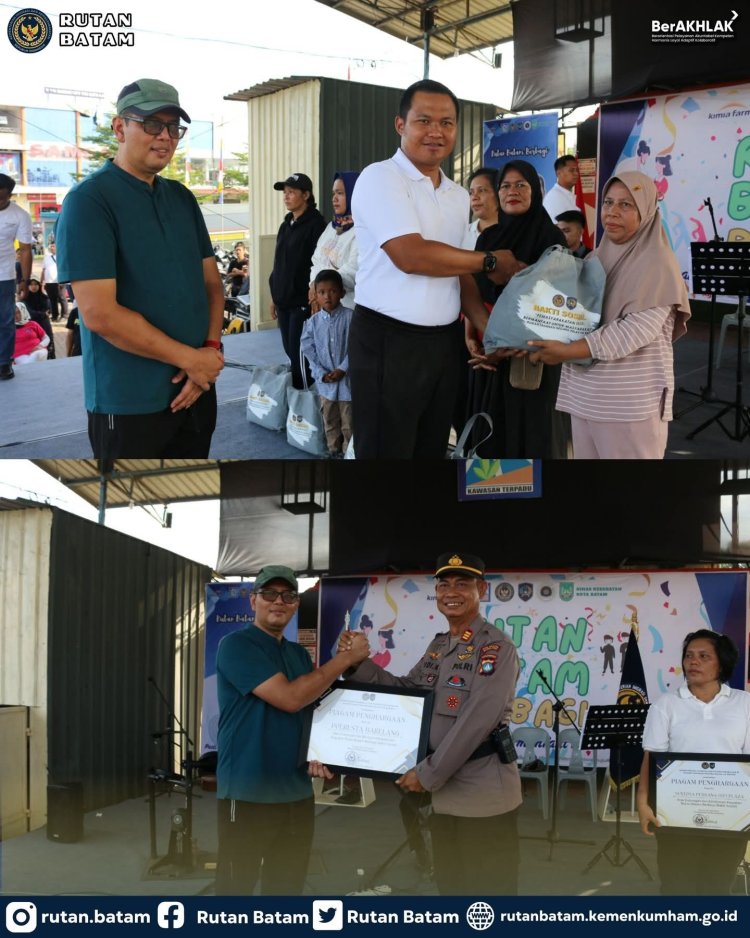 Rutan Batam Gelar Aksi Sosial Lewat Rutan Batam Berbagi