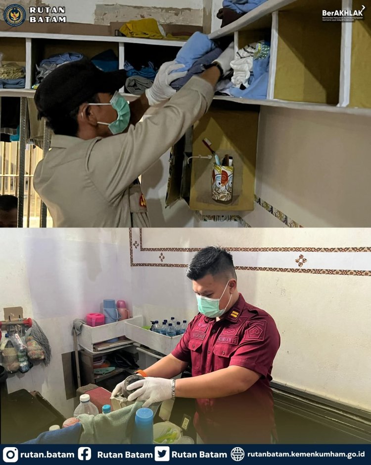 Rutan Batam Gelar Razia Gabungan Bersama APH Komitmen Bersama Wujudkan Lingkungan Pemasyarakatan yang Aman dan Kondusif