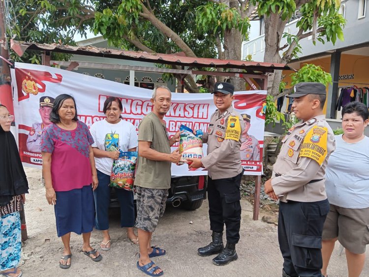 Polsek Batu Ampar Gelar Minggu Kasih Kamtibmas Bersama Warga Batu Merah
