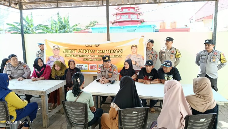 Polsek Bengkong Gelar Jumat Curhat, Warga Bengkong Apresiasi Upaya Polri Jaga Kamtibmas