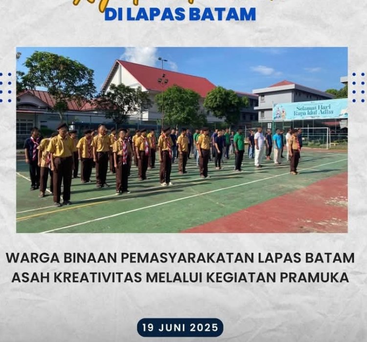 Warga Binaan Lapas Batam Asah Kreativitas Lewat Kegiatan Pramuka