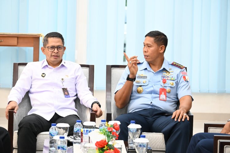 Danlanud RSA Terima Kunjungan Tim Kemenko Polkam RI Bahas Keamanan Laut Natuna