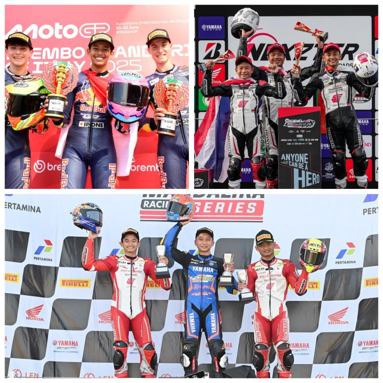 Melaju Kencang, Pebalap Binaan Astra Honda Kibarkan Merah Putih di Thailand dan Italia