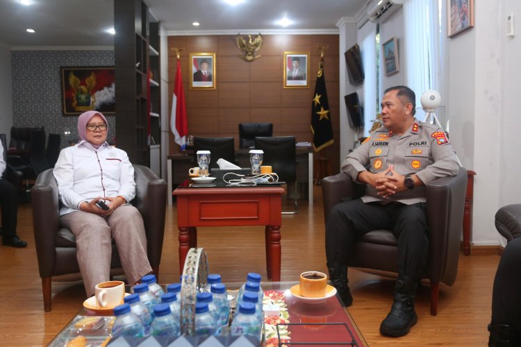 POLDA KEPRI TERIMA KUNJUNGAN KOMPOLNAS DALAM RANGKA EVALUASI LAYANAN PUBLIK