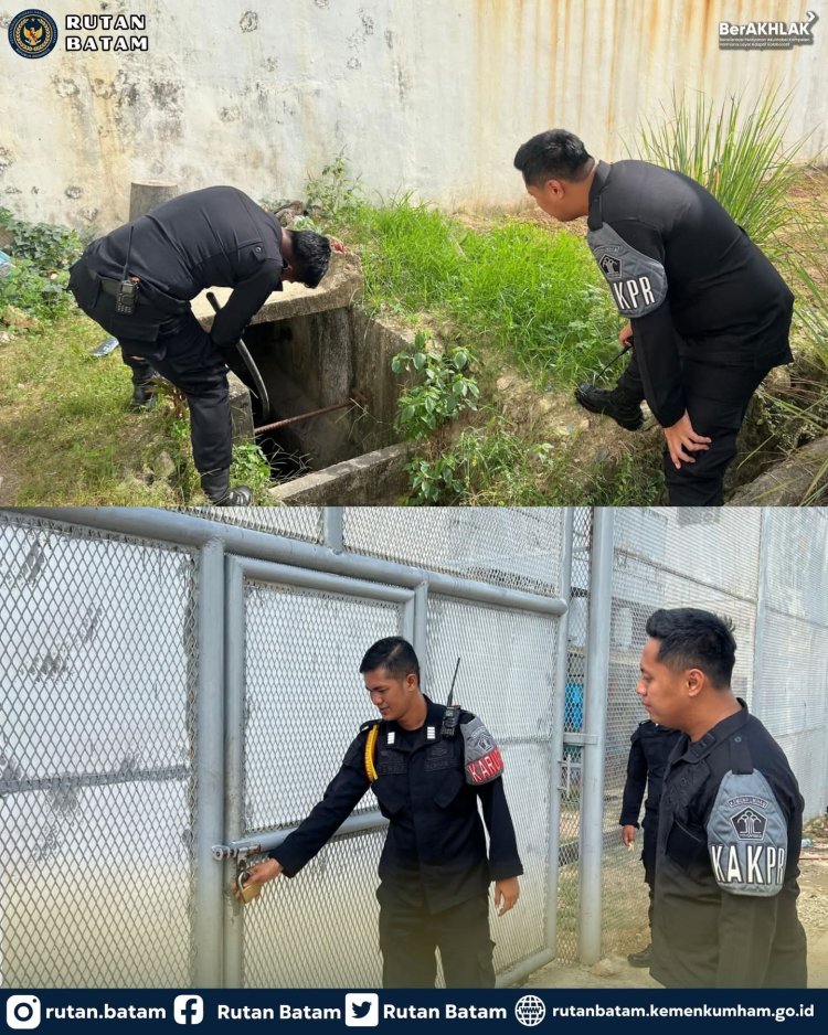 Antisipasi Gangguan Kamtib, Rutan Batam Perketat Pengawasan Area Brandgang