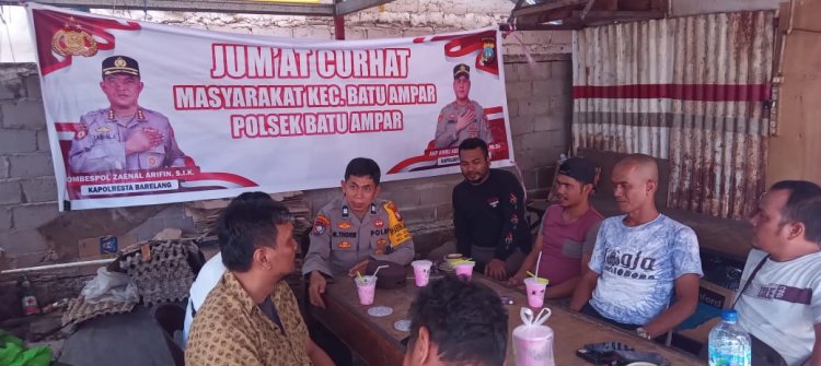 Polsek Batu Ampar Gelar Jumat Curhat Bersama Warga Komplek Nagoya Garden, Ajak Jaga Kamtibmas Bersama