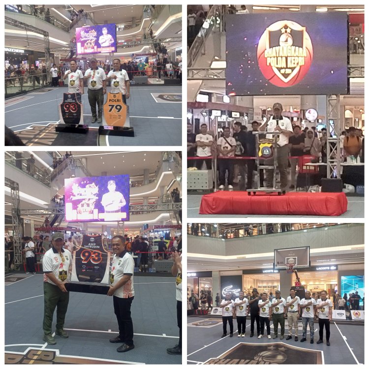 Kapolda Kepri Resmi Membuka Bhayangkara Cup Ke-79 Turnamen Basket 3x3 di Grand Mall Batam