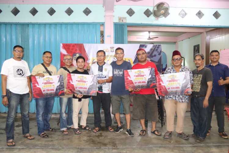 Turnamen Domino Antar Media Meriahkan HUT Bhayangkara ke-79 di Karimun