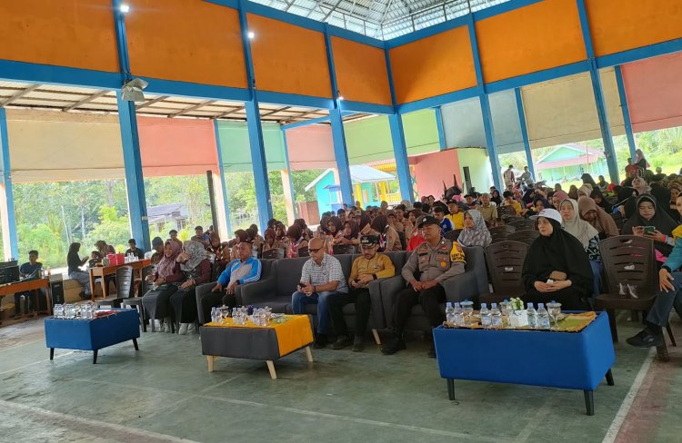 Polres Lingga Sosialisasikan Program Desa Bersinar di Desa Resun Demi Wujudkan Lingkungan Bebas Dari Narkoba