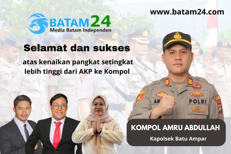 Tim Media Batam24 Sampaikan Ucapan Selamat kepada Kapolsek Batu Ampar atas Kenaikan Pangkat Kompol