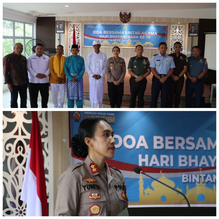 Polres Bintan Gelar Do’a Bersama Lintas Agama dalam memperingati Hari Bhayangkara ke-79