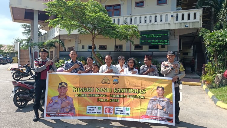Polsek Bengkong Gelar Minggu Kasih Kamtibmas di Gereja Santo Damean, Warga Sampaikan Keluhan Knalpot Brong