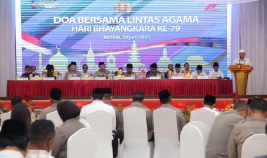 POLDA KEPRI GELAR DOA BERSAMA LINTAS AGAMA, PERKUAT SINERGI JELANG HARI BHAYANGKARA KE-79