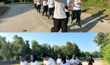 Hari Pertama, 10 CPNS Rutan Batam Antusias Jalani Latihan Fisik Pembentukan Mental dan Disiplin