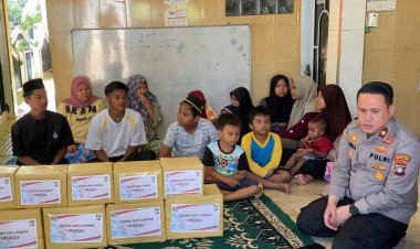 Polsek Batu Ampar Salurkan Bansos ke Panti Asuhan Ridho Ilahi, Wujud Kepedulian Polri Terhadap Sesama