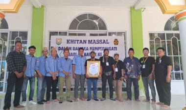 P-Kopral Hadiri Sunatan Massal dan Pagelaran Budaya dalam Rangka HUT ke-10 Barak 1605 di Sei Temiang, Batam