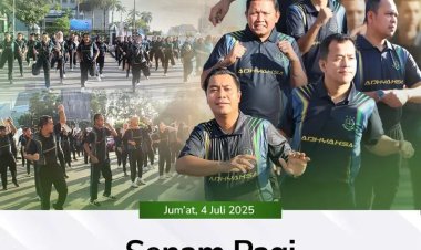 Kejaksaan Negeri Batam Gelar Senam Pagi untuk Tingkatkan Kebugaran dan Semangat Kerja