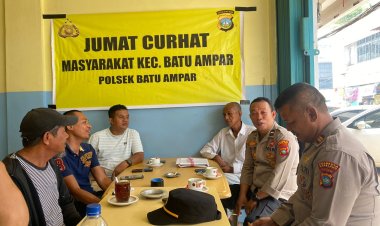 Polsek Batu Ampar Rutin Gelar Jumat Curhat, Warga Sei Jodoh Harap Patroli Ditingkatkan