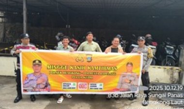 Polsek Bengkong Gelar Minggu Kasih Kamtibmas di Gereja GBI Tabgha