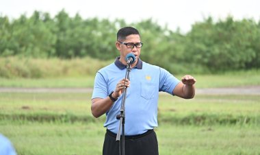 Danlanud RSA Natuna Tekankan Ketahanan Pangan dan Disiplin Prajurit dalam Apel Pagi
